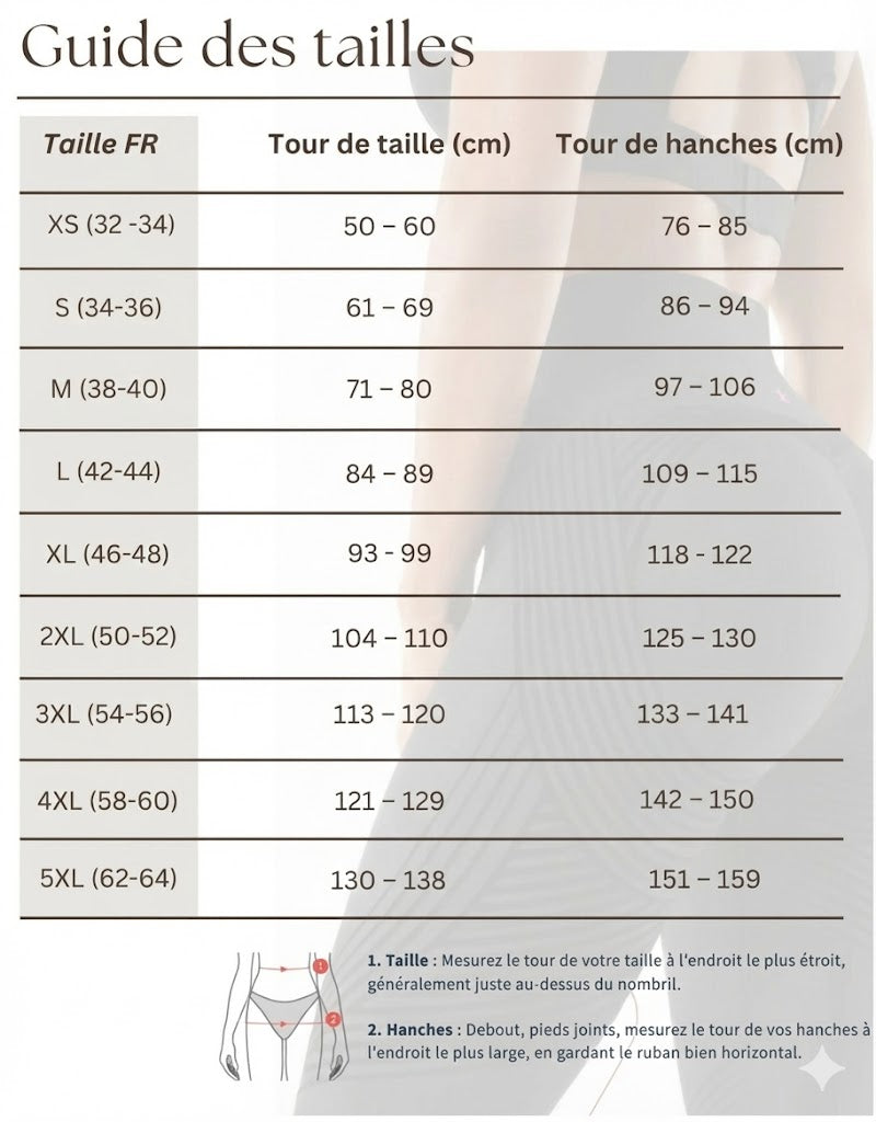Guide des tailles AYLA